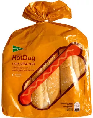 Panecillos para hot dog con sésamo El Corte Inglés , code 8433329067706