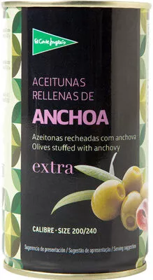 Aceitunas rellenas de anchoa lata 150 g El Corte Inglés , code 8433329085106