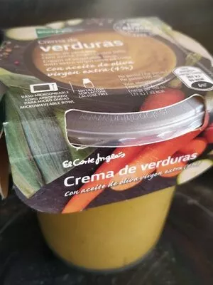 Crema de verduras con aceite de oliva virgen extra El Corte Inglés 400 ml, code 8433329096911
