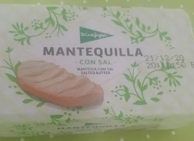 Mantequilla con sal El Corte Inglés , code 8433329104142