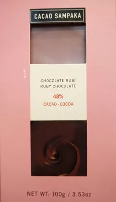 Chocolate rubí Cacao Sampaka 100 g, code 8435070422872