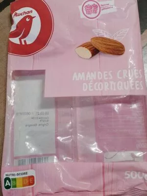 Amandes crues décortiquées Auchan 500 g, code 8435177063190