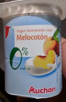 Yogur desnatado con melocotón Auchan , code 8435257041902