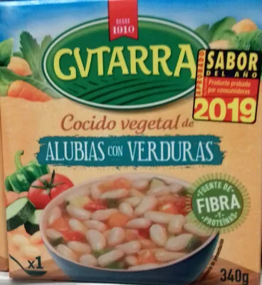 Cocido vegetal de alubia blanca con verduras Gvtarra 340 g, code 8435307403384