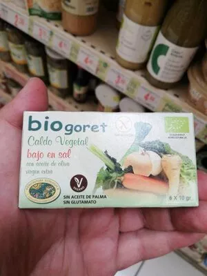 Caldo Vegetal bajo en sal con aceite de oliva virgen extra Biogoret , code 8436015593343