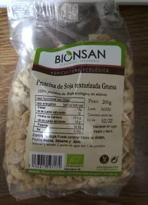 Proteína de soja texturizada gruesa Bionsan , code 8436015597174