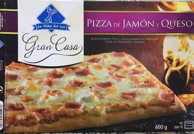 Pizza de jamón y queso  , code 8436021257642