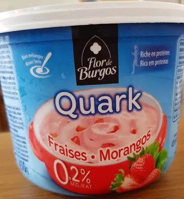 Quark Fraises Flor de Burgos 450g, code 8436039434912