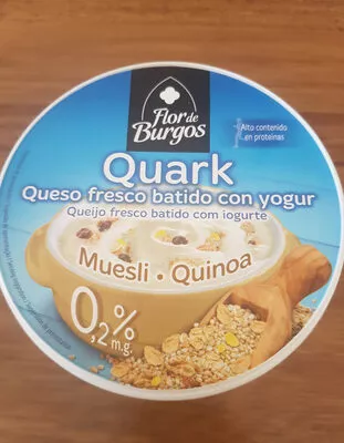 Quark queso fresco batido con yogur muesli y quinoa 0% Flor de Burgos , code 8436039434929