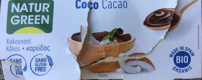Coco Cacao NaturGreen 250 g, 2 pots de 125 g, code 8436542190589