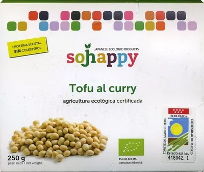 Tofu ecológico "Sojhappy" Al curry Sojhappy 250 g, code 8436542890120