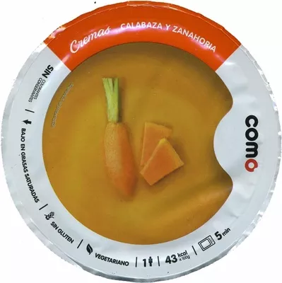 Crema de calabaza y zanahoria congelada Como 300 g, code 8436548113681