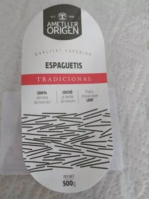 Espaguetis tradicional Ametller Origen , code 8436551860077