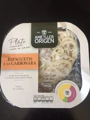 Espaguetis a la Carbornara Ametller Origen , code 8436551862880