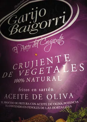 Crujientes de vegetales con aceite de oliva 100% natural Garijo Baigorri , code 8437000957720