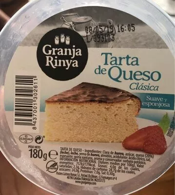 Tarta de queso Granja Rinya 180 g, code 8437001302611