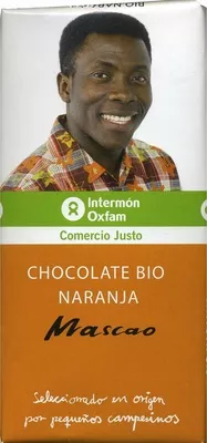 Chocolate negro sabor naranja 58% cacao - DESCATALOGADO Intermon Oxfam 100 g, code 8437001415991