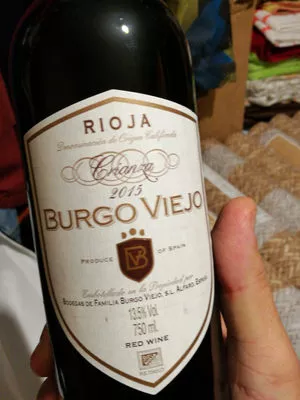 Rioja crianza 2015 Burgo Viejo 75cl, code 8437002513221