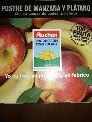 Postre de manzana y plátano Auchan , code 8437006958424