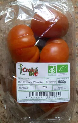 Tomates côtelée bio Craké Bio 500 g, code 8437007225860