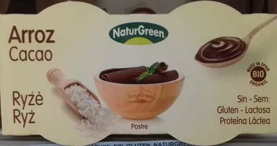 Yogurt de Arroz Cacao NaturGreen 250 g (2 x 125 g), code 8437007759051