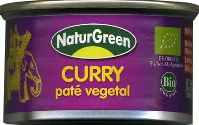 Paté vegetal ecológico "NaturGreen" Curry NaturGreen 125 g, code 8437007759334