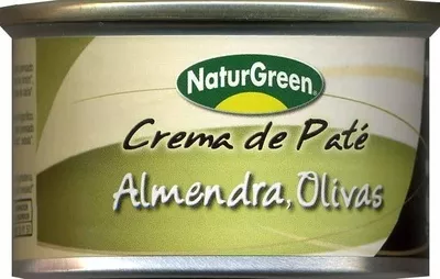 Crema de paté almendra, olivas NaturGreen 130 g, code 8437007759792