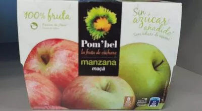 Compota de manzana 100% fruta pack 4 tarrinas 100 g Pom'Bel , code 8437010537042