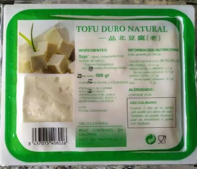 Tofu duro natural  , code 8437015408026