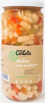 Alubias con Verduras Carlota Organic 720 g (neto), 300 g (escurrido), code 8437015940069