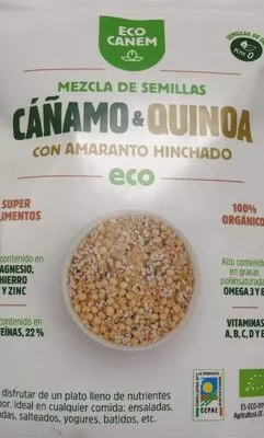 Mezcla de semillas cañamo & quinoa con amaranto hinchado Eco Canem , code 8437017722052