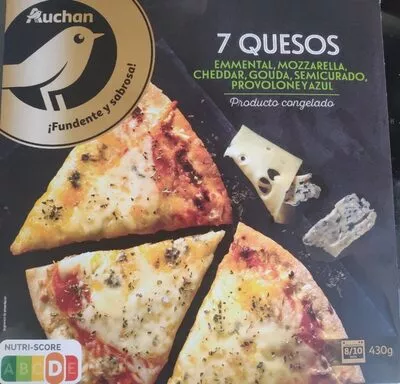 Pizza 7 quesos Auchan , code 8437018651504