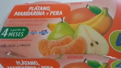 Platano, mandarina y pera Hacendado , code 8480000032980