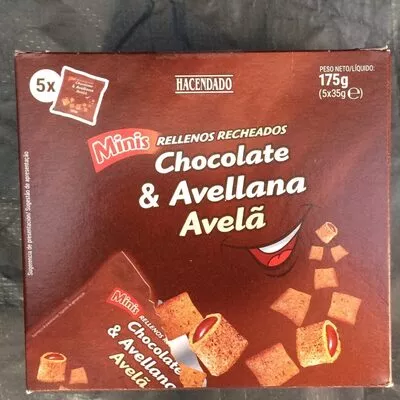 Chocolate&Avellana Hacendado 5 x 35 g, code 8480000095220