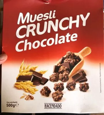 Muesli crunchy chocolate Hacendado 500 g, code 8480000095251