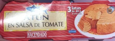 Atún en salsa de tomate Hacendado , code 8480000180377