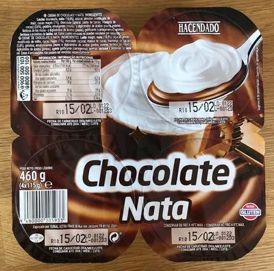 Chocolate nata Hacendado , code 8480000205933