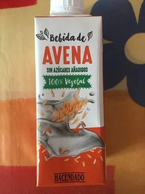 Bebida De Avena 100% Vegetal Hacendado , code 8480000239334