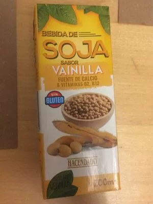 Bebida de soja sabor vainilla Hacendado , code 8480000293374