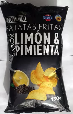 Patatas lemon & pimienta Hacendado 130 g, code 8480000333476
