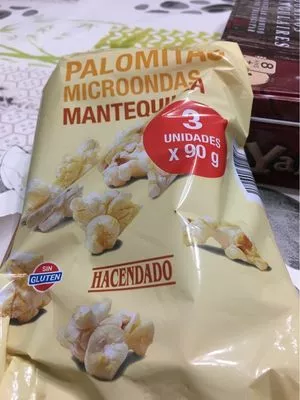 Palomitas microondas sabor mantequilla Hacendado 270g, code 8480000342126