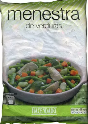 Menestra de verduras congelada Hacendado 1 Kg, code 8480000610041