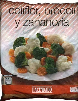 Coliflor, brocoli y zanahoria Hacendado 1 Kg, code 8480000610065