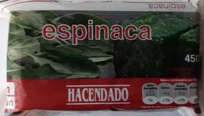 Espinacas Hacendado 450 g (2 x 225 g), code 8480000612793