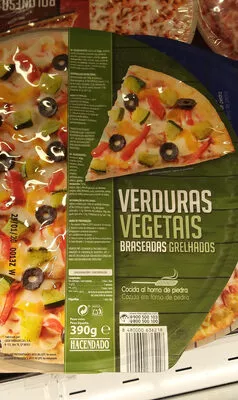 Pizza verduras braseadas Hacendado 390 g, code 8480000636218