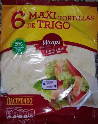 Maxi tortillas de trigo Hacendado , code 8480000808707