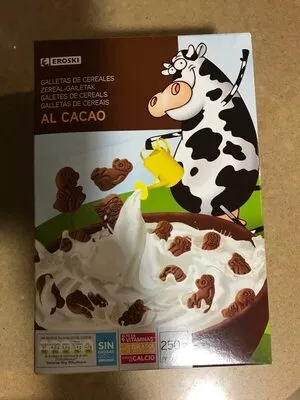 Galletas de cereales al cacao Eroski , code 8480010139693
