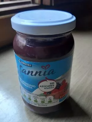 Sannia - mermelada diet arándano y frambuesa Eroski , code 8480010162974