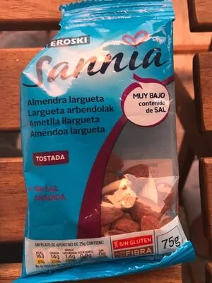 Sannia - Almendra largueta tostada Eroski , code 8480010163346