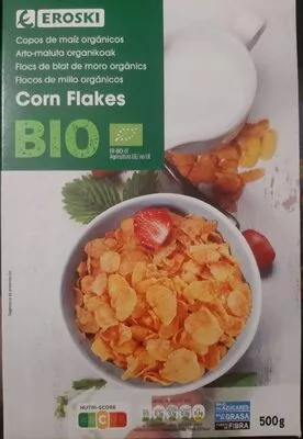 Corn flakes bio Eroski 500 g, code 8480010198317